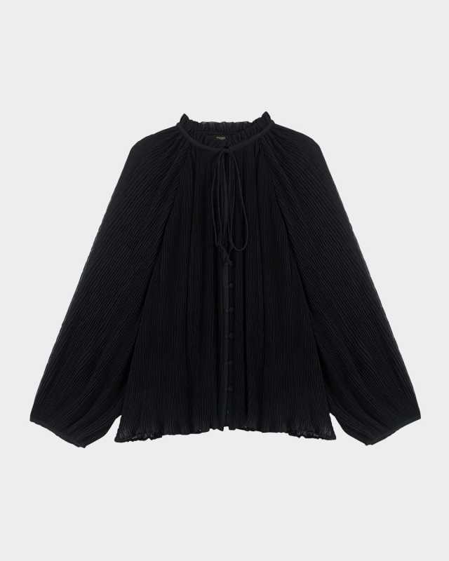 Cecape Pleated Chiffon-Effect Shirt
